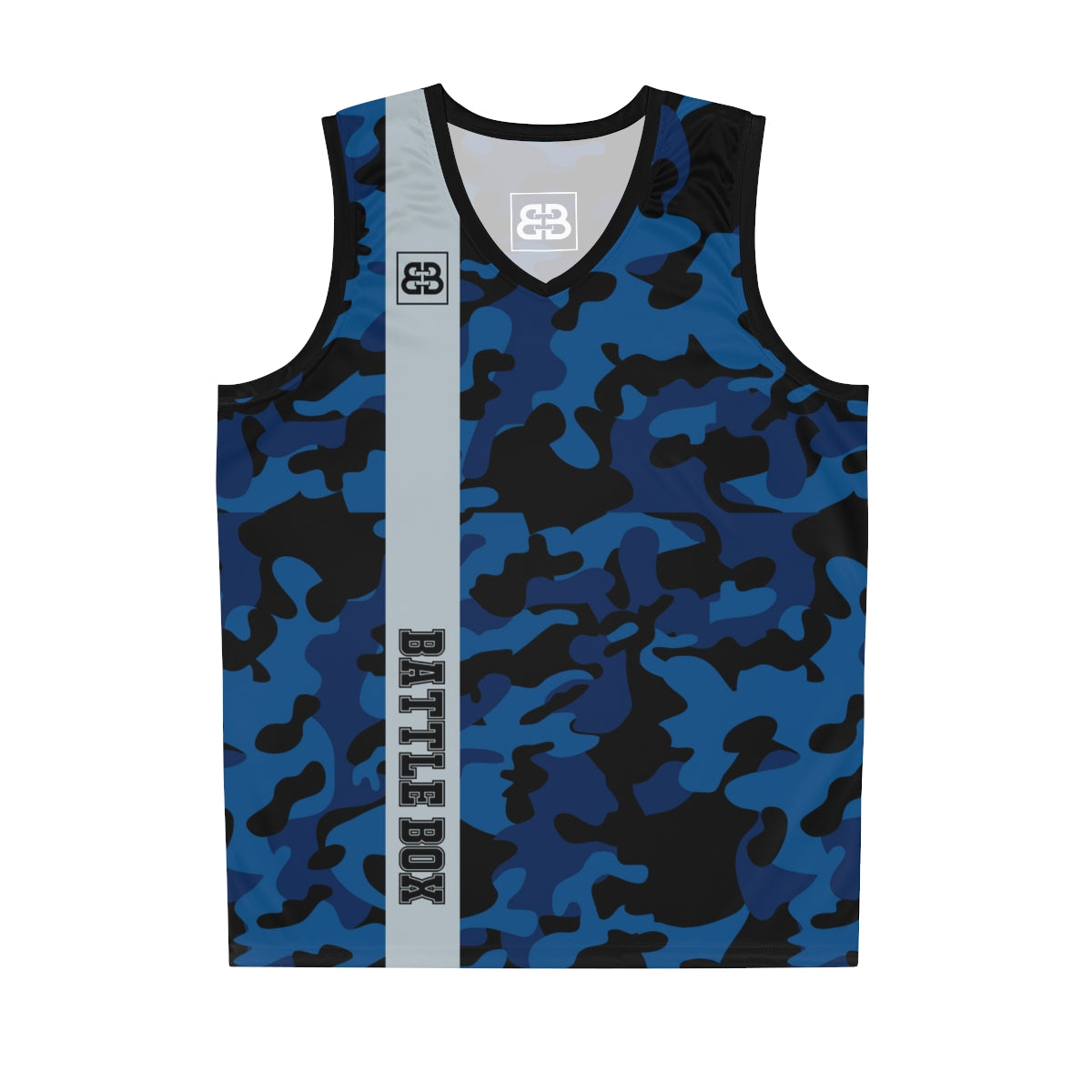 Battle Box Black Teal Basketball Jersey