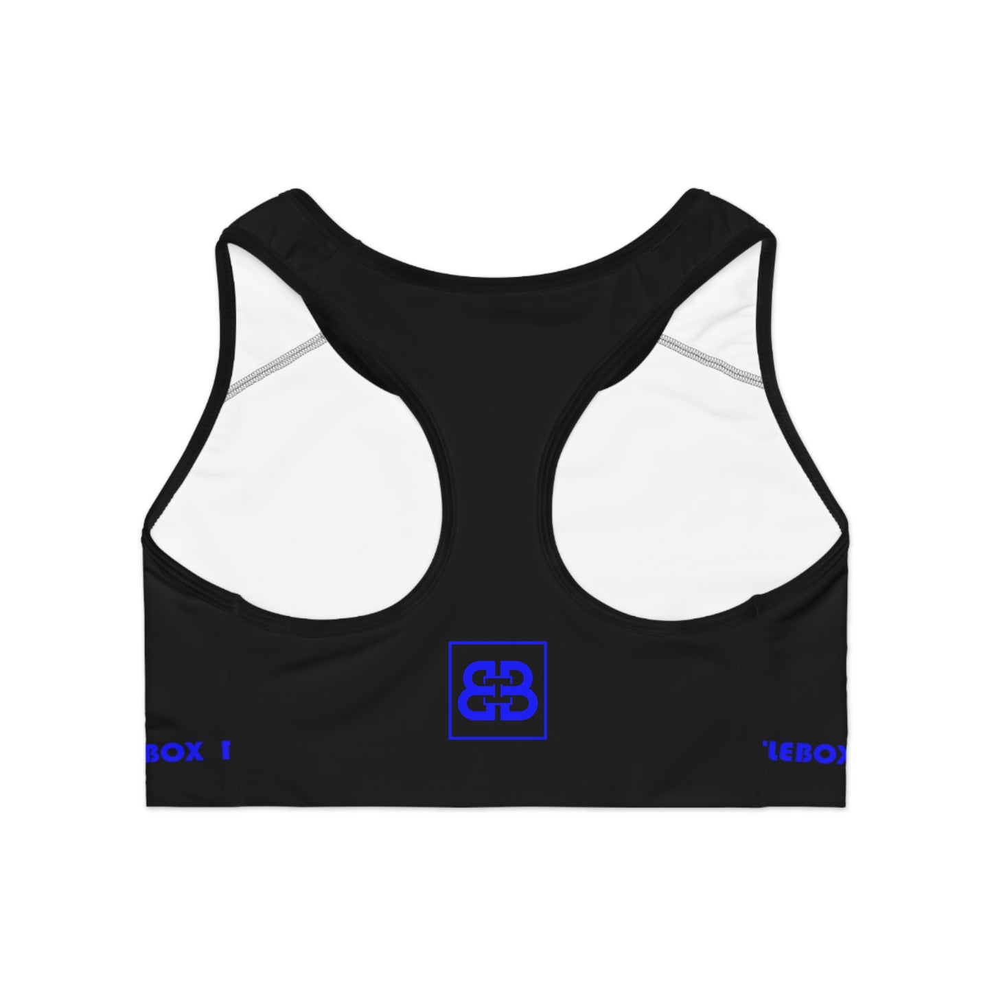 Battle Box Black/Blue Sports Bra-T71
