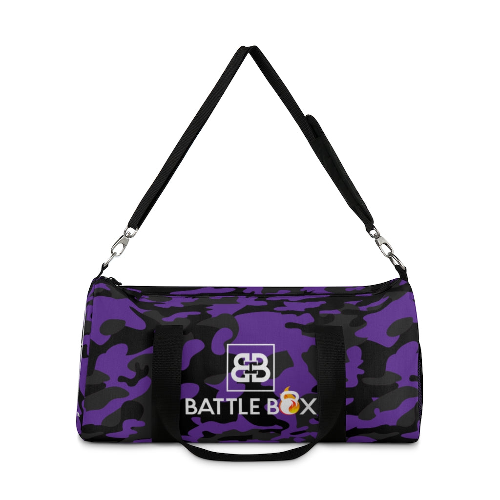 Battle Box Camo Purple Gym Duffel Bag -1A