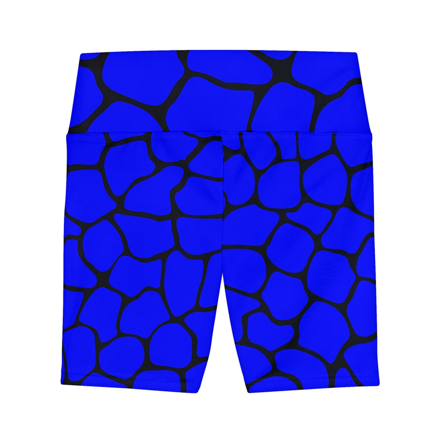 Battle Box Blue/Black Cobble Women's Workout Shorts-T1