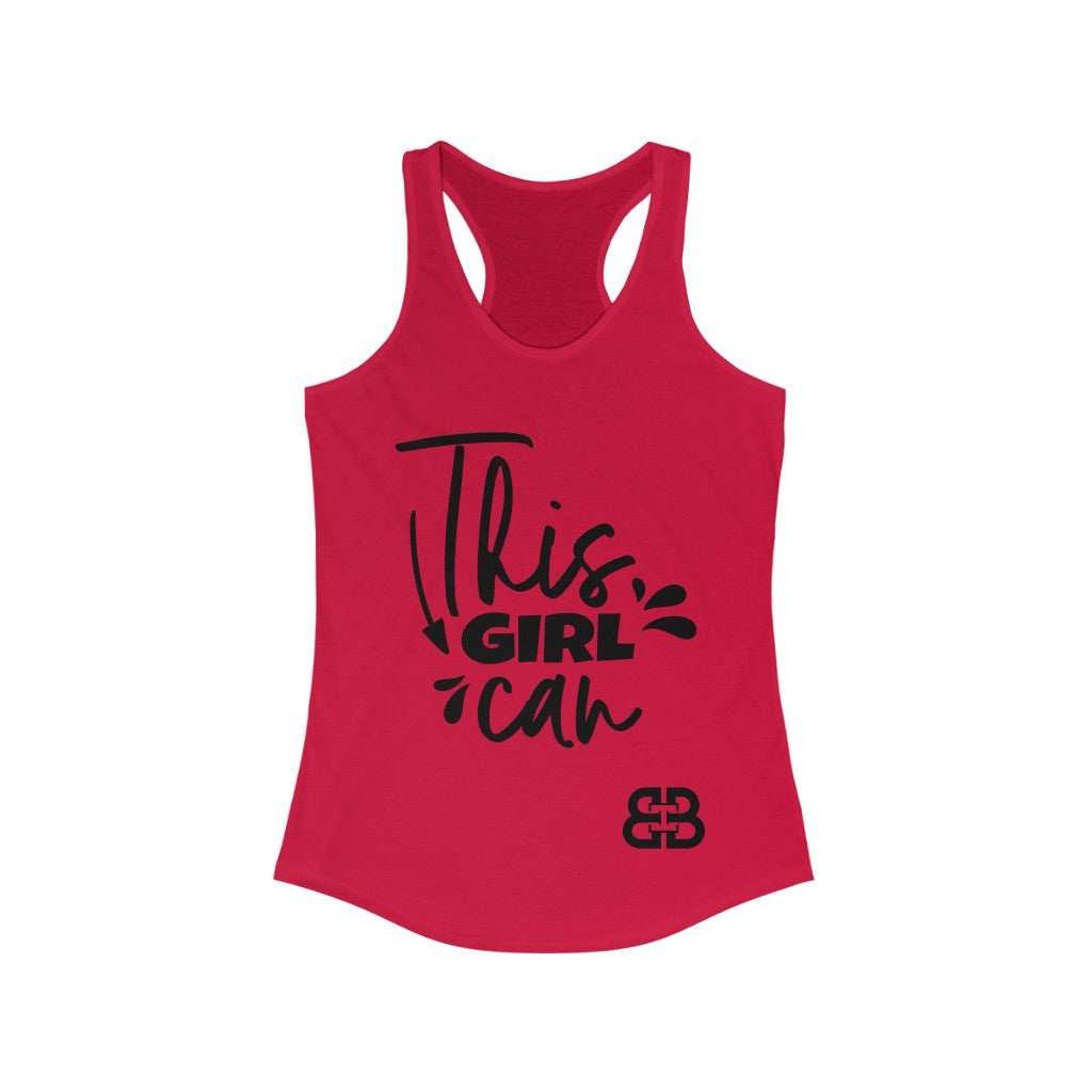 Women's This Girl Can Battle Box Racerback Tank -2A