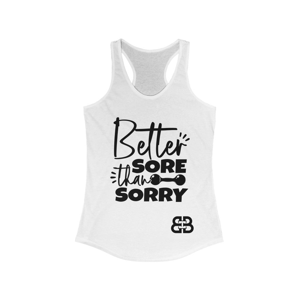 Women's Sore Than Sorry Battle Box Racerback Tank -2A