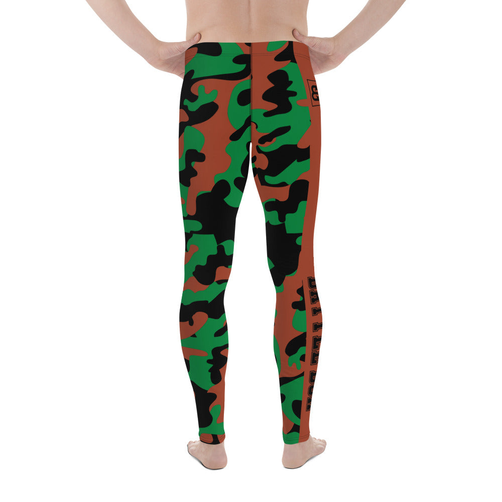Battle Box Brown Green Boston Camo Men's Leggings