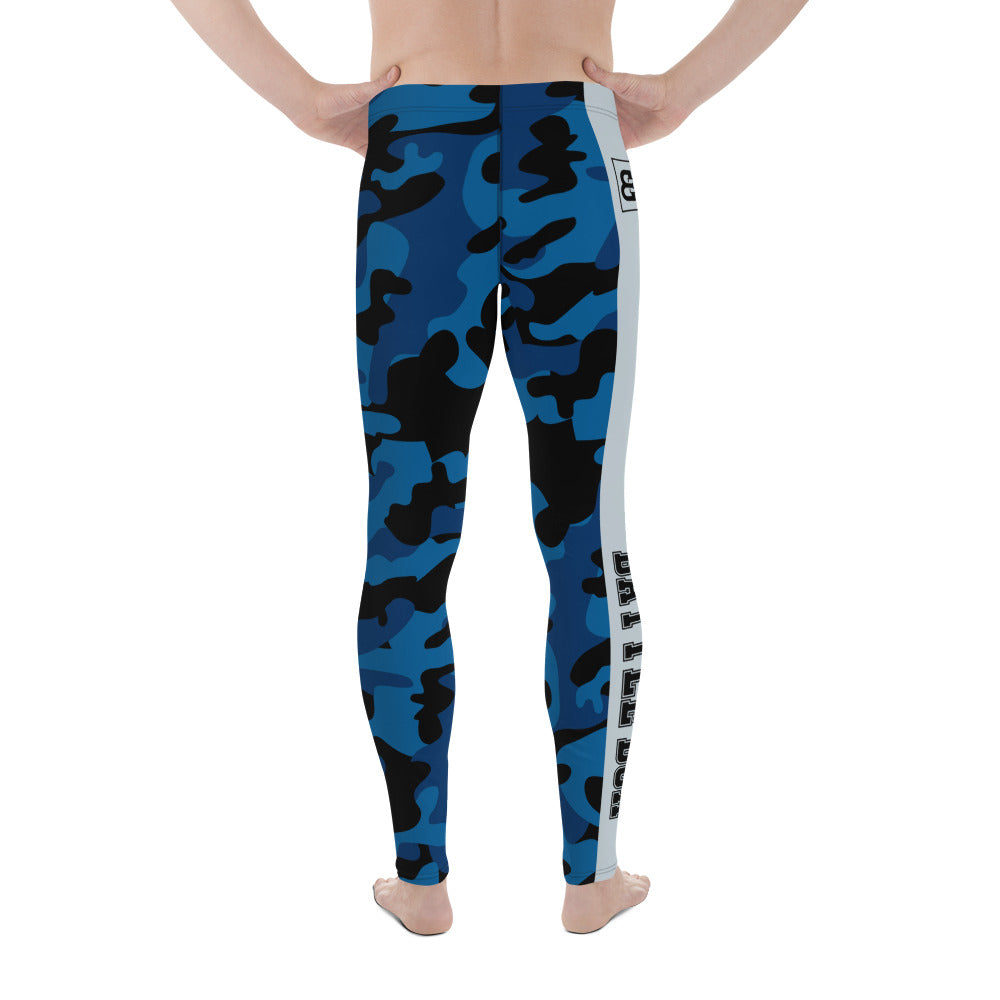 Battle Box Camo Black Navy Mavericks Men's Leggings