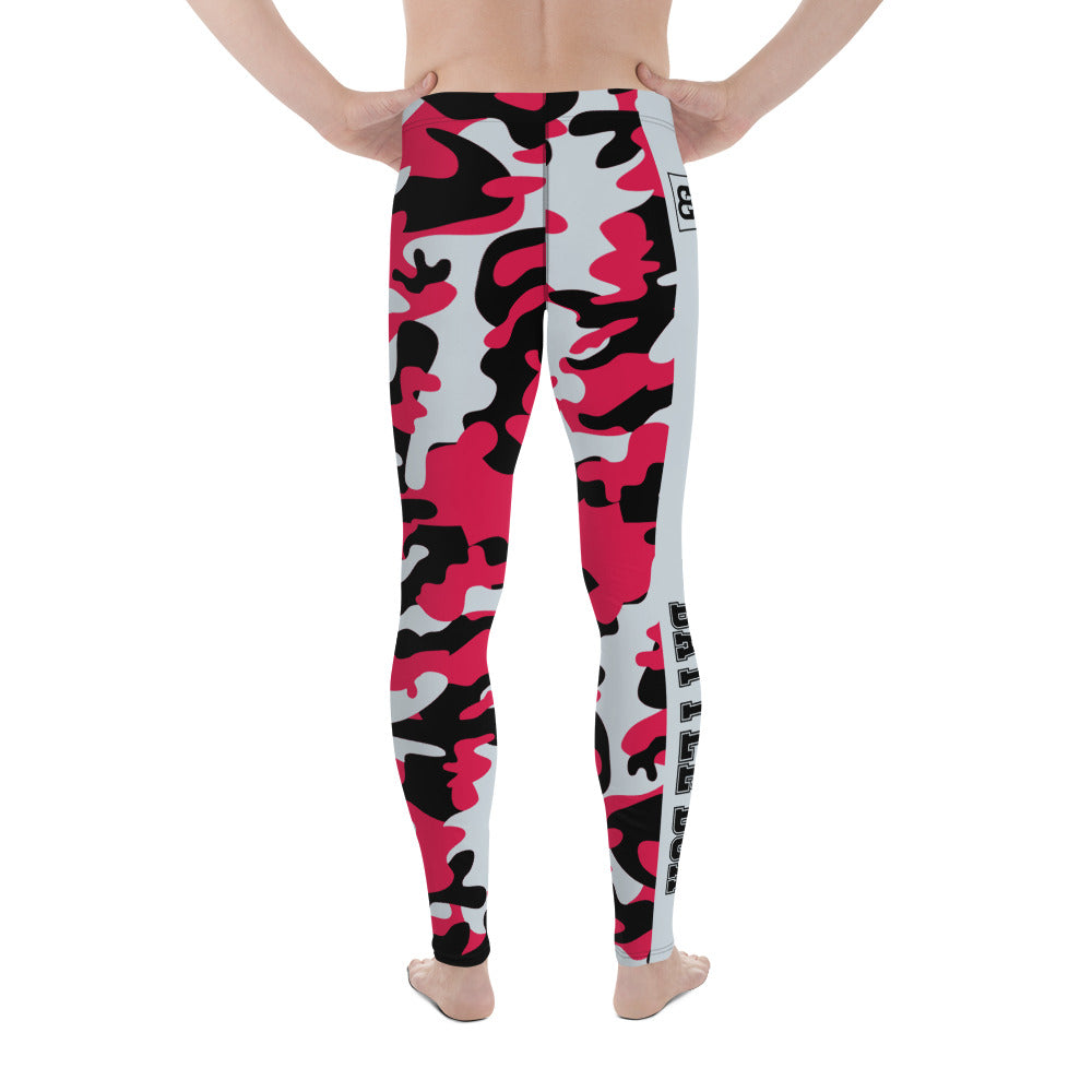 Battle Box Camo Black Red Rockets Men's Leggings