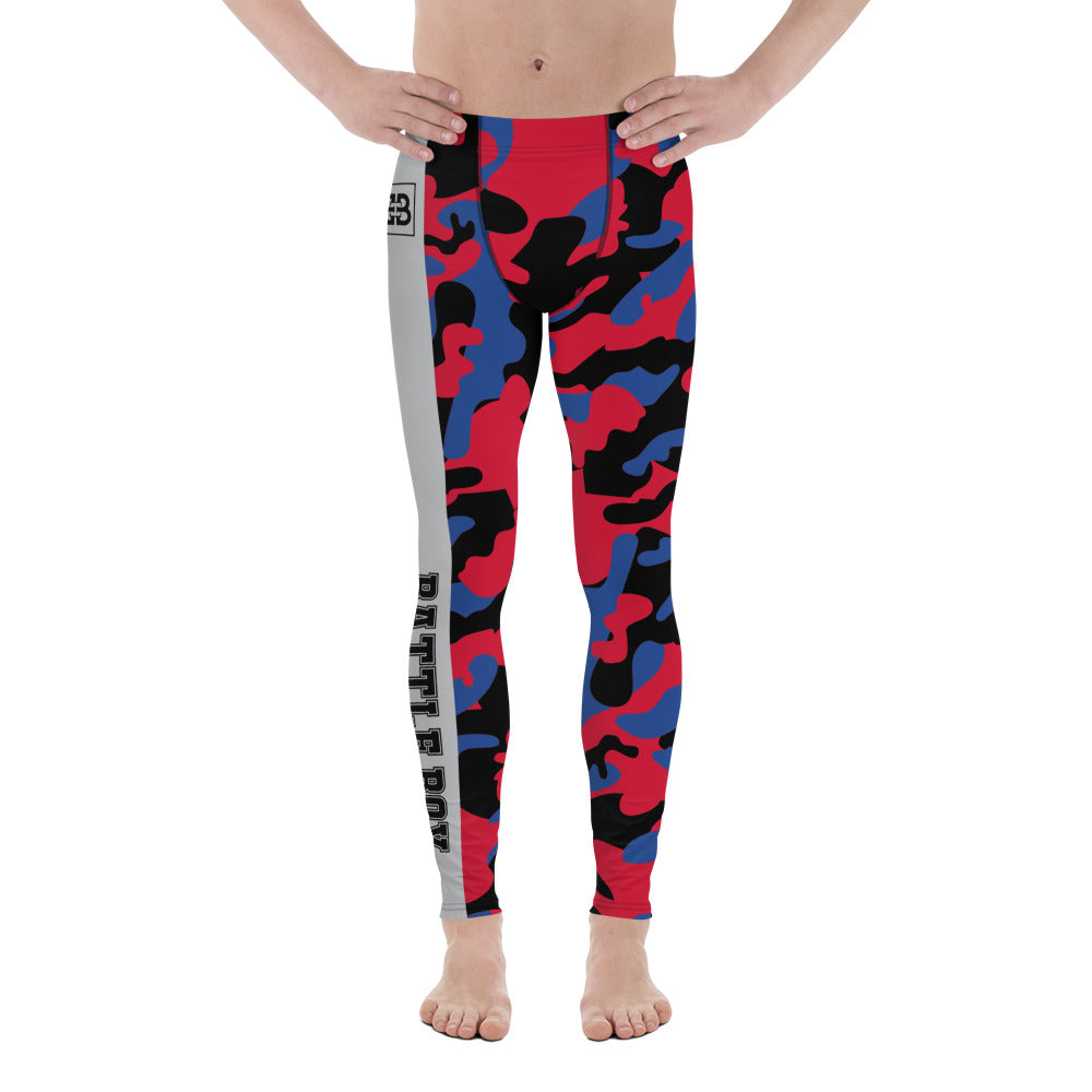 Battle Box Camo Black Red Clippers Men's Leggings