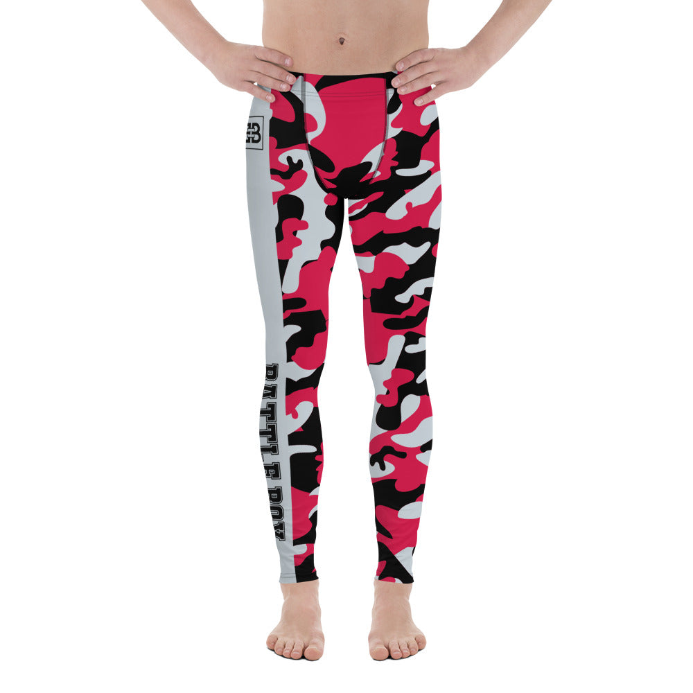 Battle Box Camo Black Red Rockets Men's Leggings