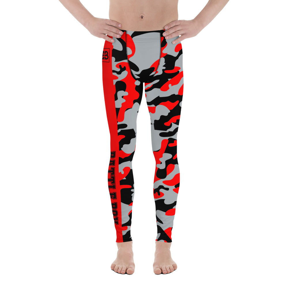 Battle Box Camo Black Gray Falcons Men's Leggings