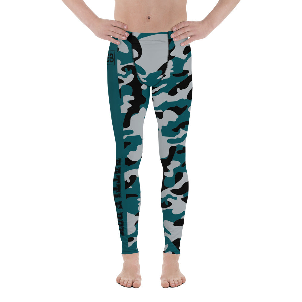 Battle Box Camo Black Green Philly Men's Leggings