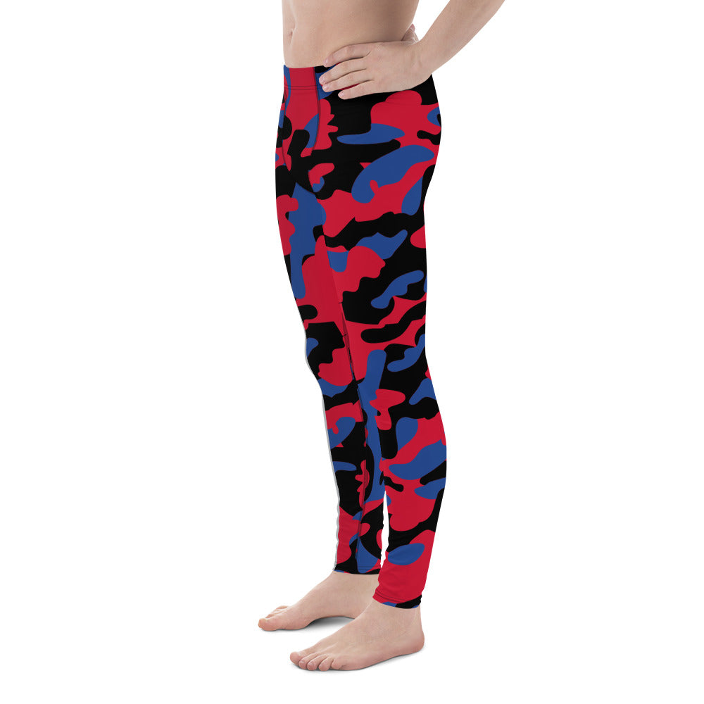 Battle Box Camo Black Red Clippers Men's Leggings