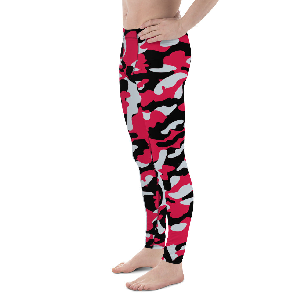 Battle Box Camo Black Red Rockets Men's Leggings