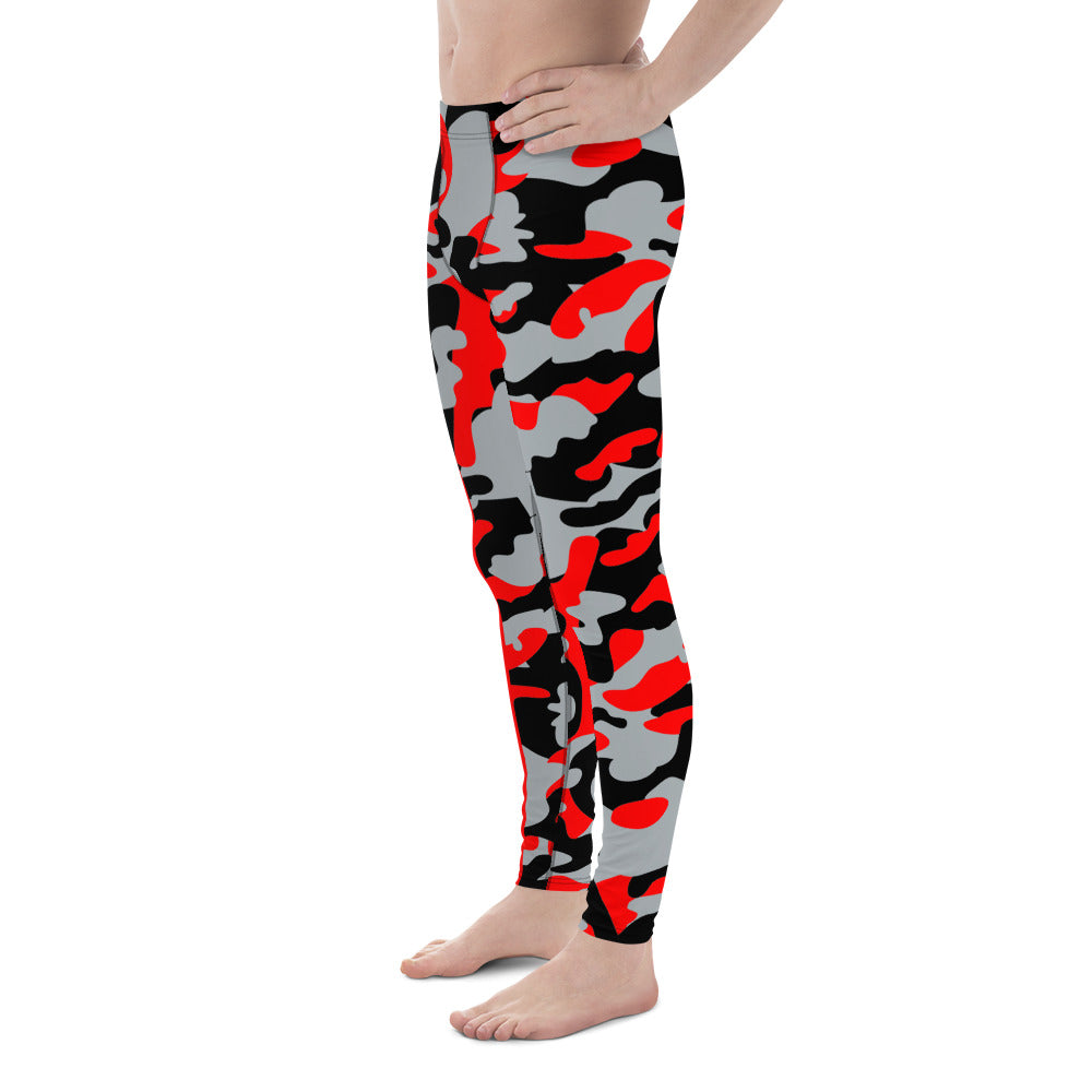 Battle Box Camo Black Gray Falcons Men's Leggings