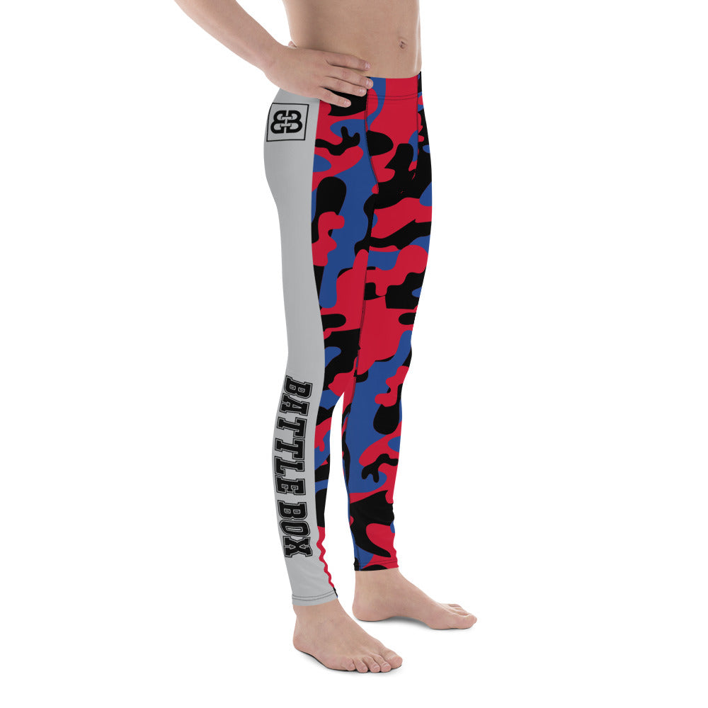 Battle Box Camo Black Red Clippers Men's Leggings
