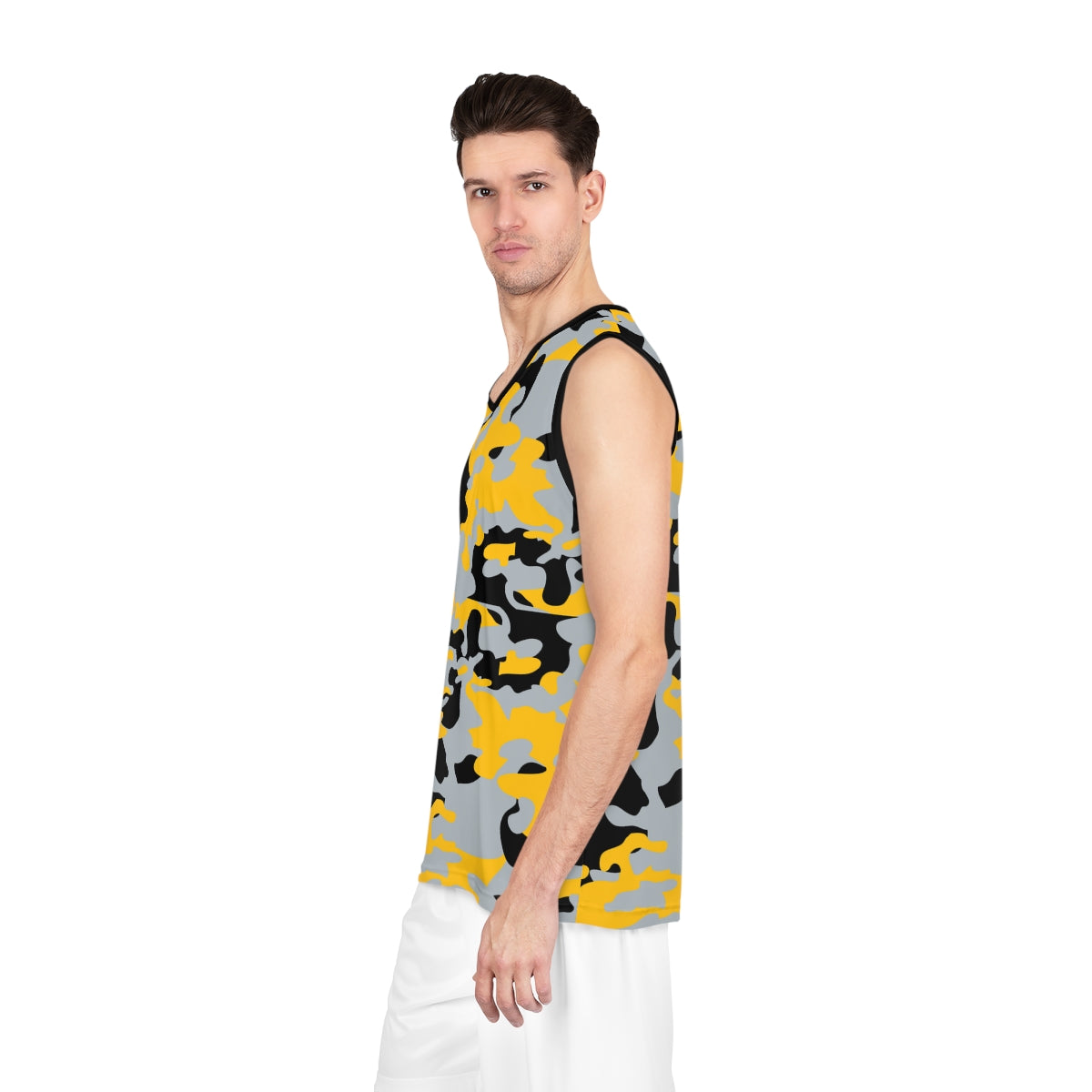 Battle Box Black Yellow Basketball Jersey