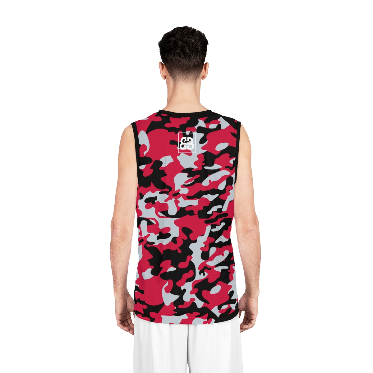Battle Box Black Red Basketball Jersey