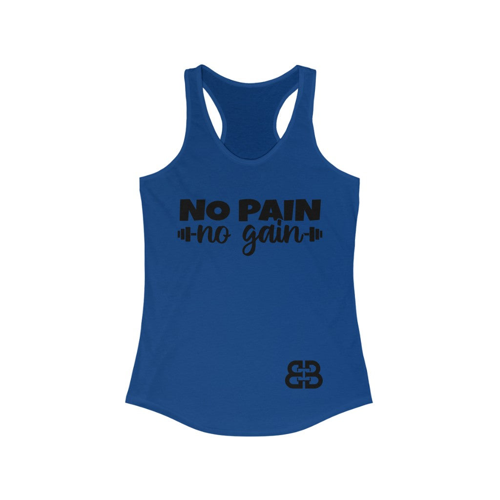 Women's No Pain Battle Box Racerback Tank -2A