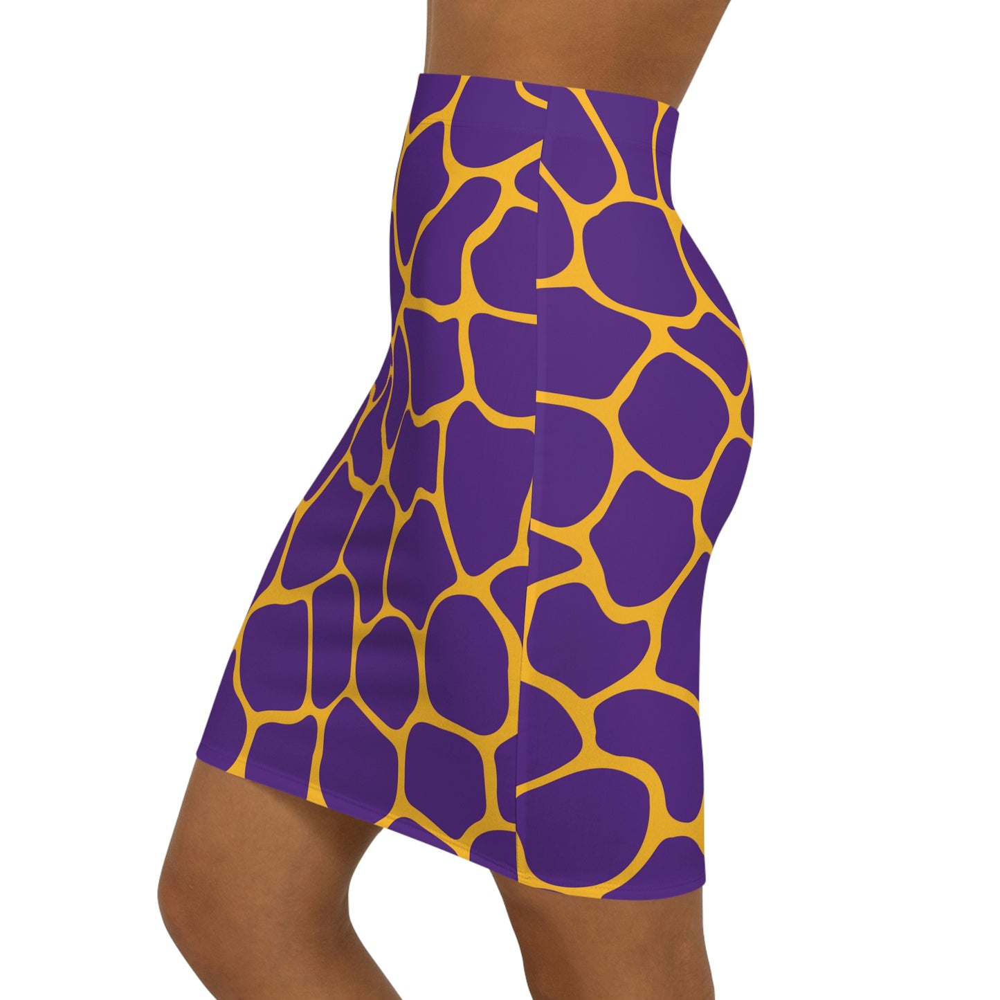 Battle Box Women's Purple Gold Cobble Mini Skirt-U6