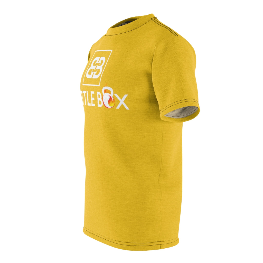 Battle Box Unisex Triple Print Yellow T-Shirt