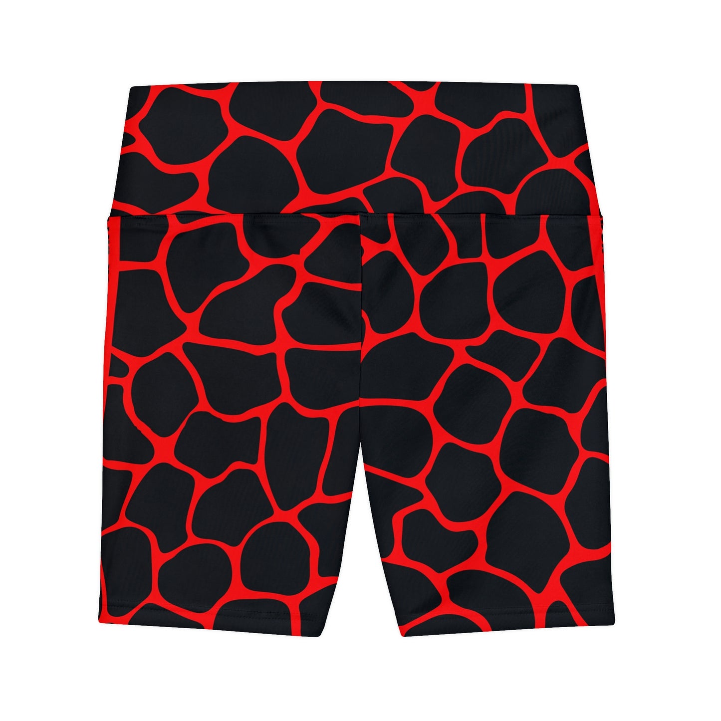 Battle Box Red/Black Women's Workout Shorts-T1