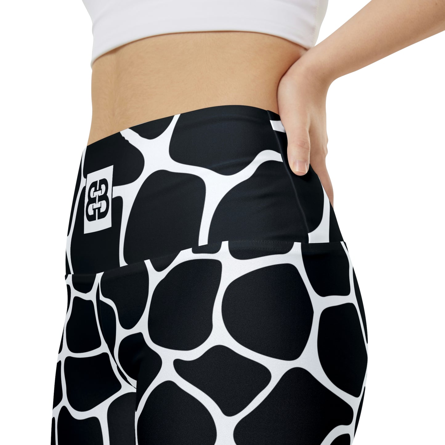 Battle Box White/Black Cobble Women's Workout Shorts-T1