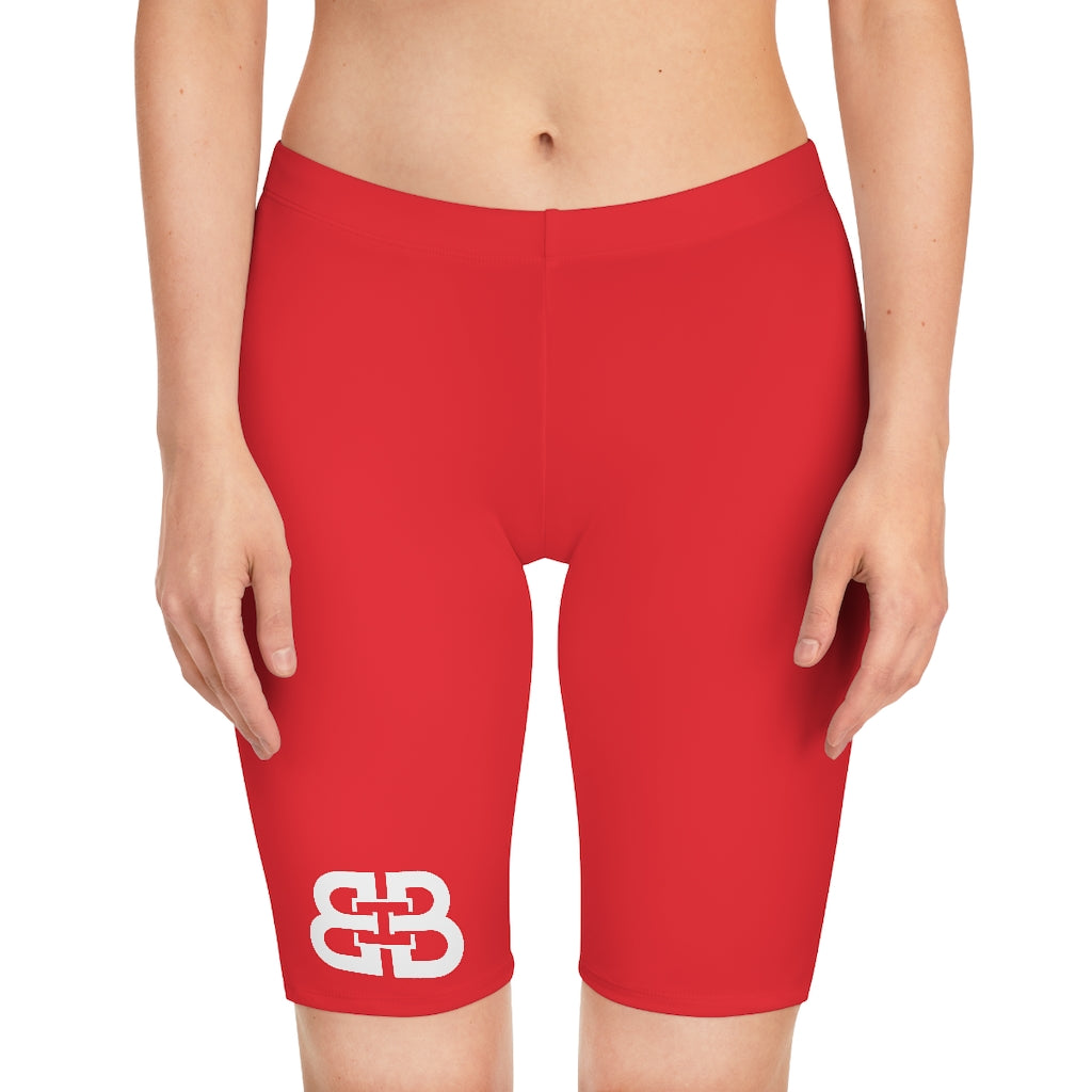 Battle Box Women's Red Bike Shorts