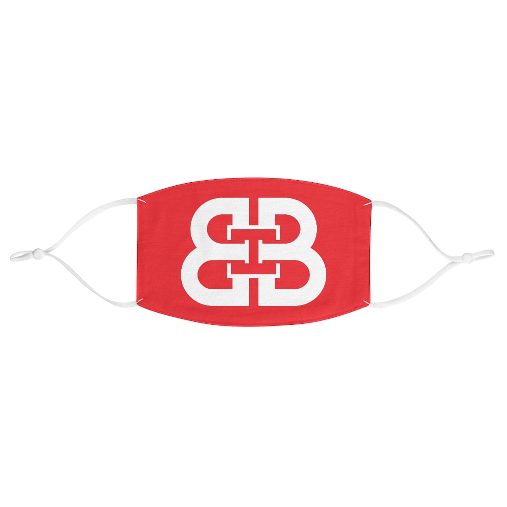 Red Battle Box Fabric Face Mask