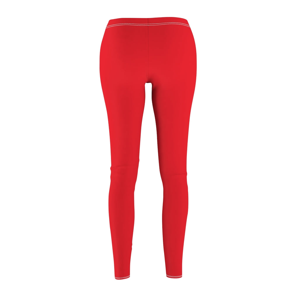 Battle Box Women's Red Casual Leggings
