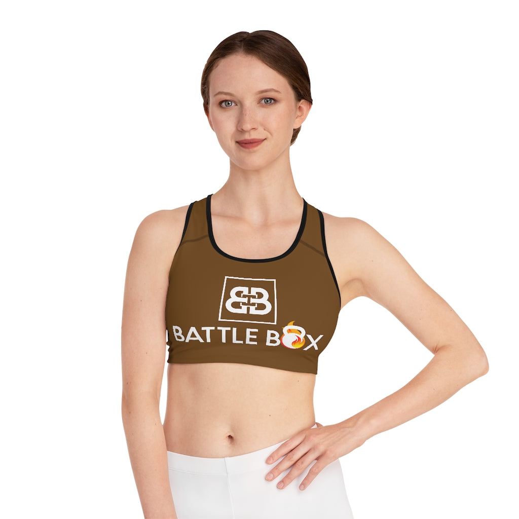 Battle Box Brown Sports Bra