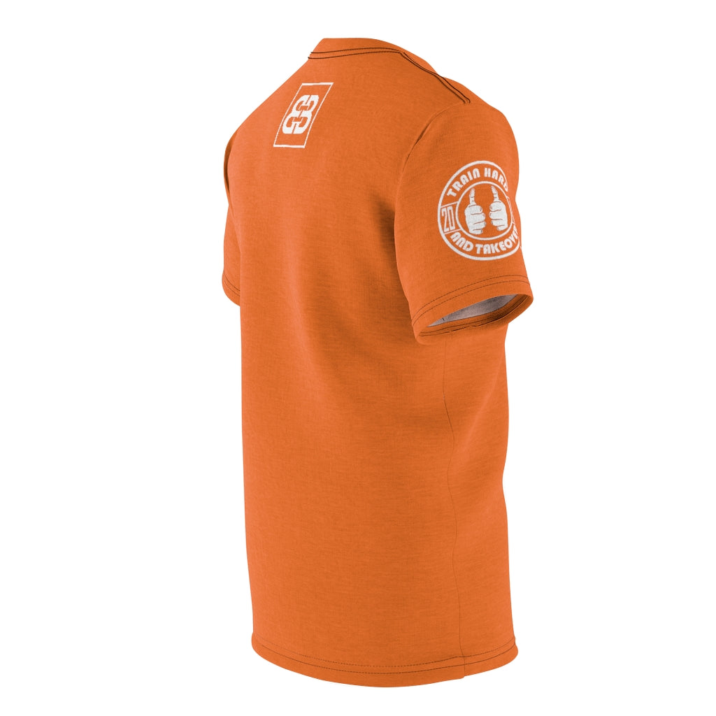 Battle Box Unisex Triple Print Orange T-Shirt