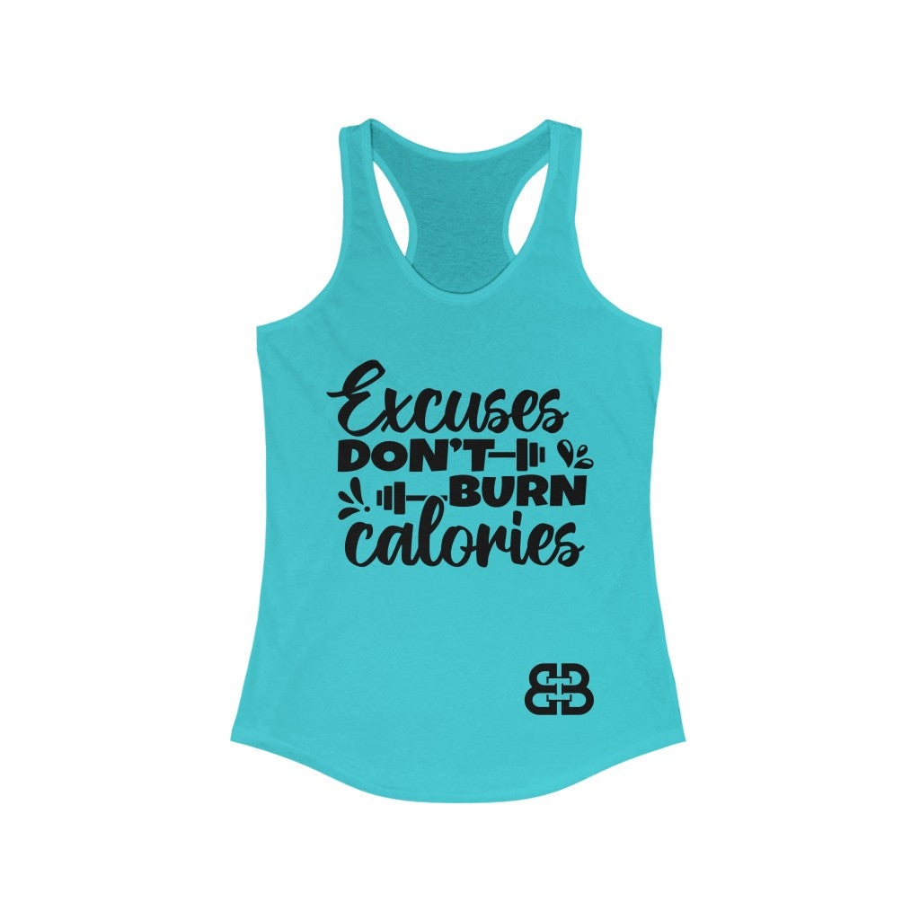 Women's Burn Calories Battle Box Racerback Tank -2A