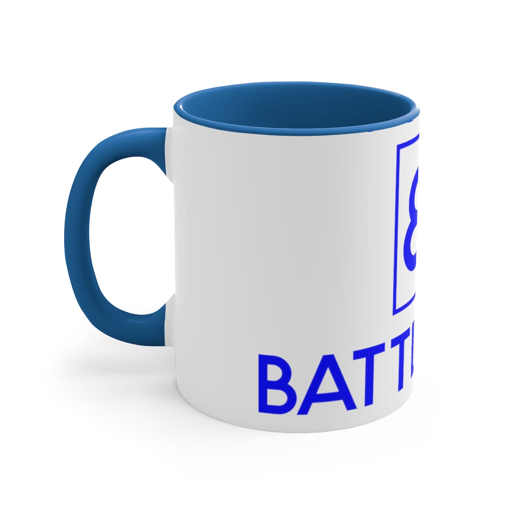 Battle Box Accent Blue Logo Coffee Mug, 11oz