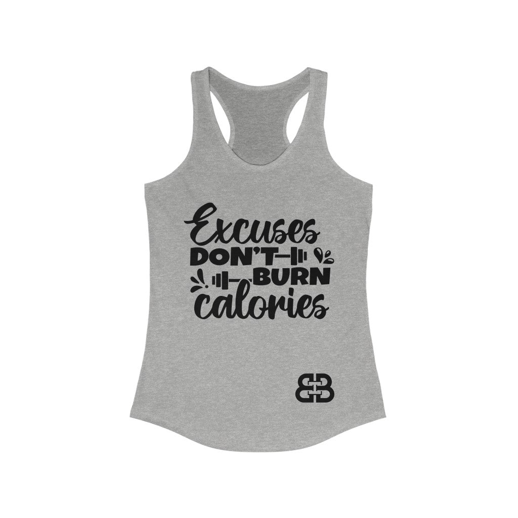 Women's Burn Calories Battle Box Racerback Tank -2A