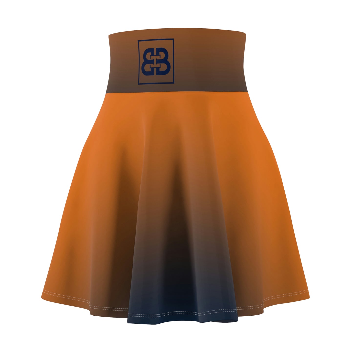 Battle Box High Waist Swirl Women's Skater Skirt-HW