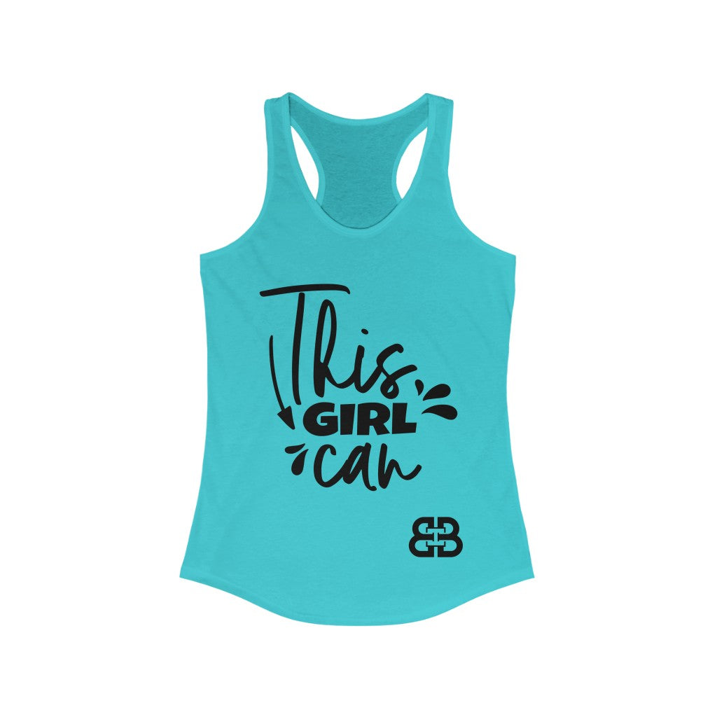 Women's This Girl Can Battle Box Racerback Tank -2A