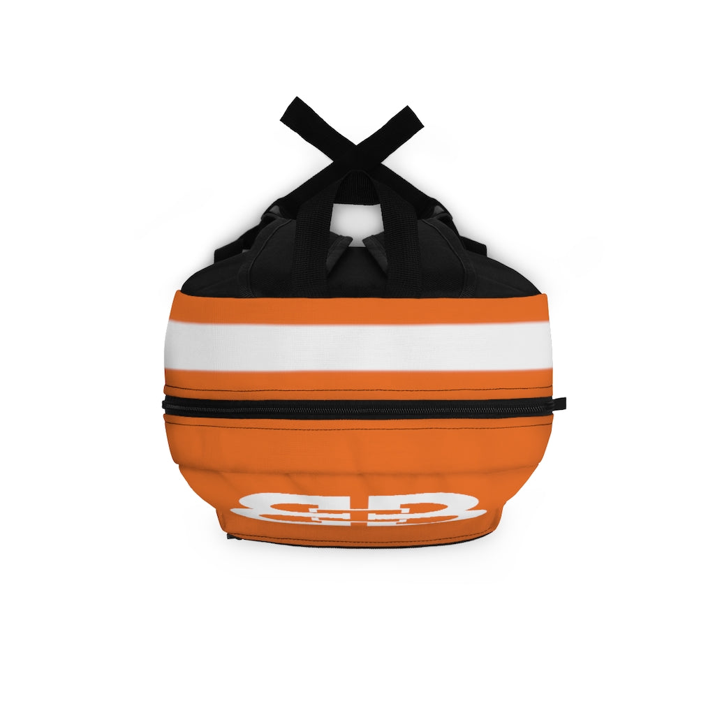 Battle Box Gym Fitness Orange Train Hard Backpack