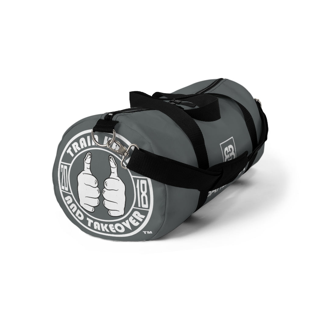 Battle Box Gray Gym Duffel Bag -1A