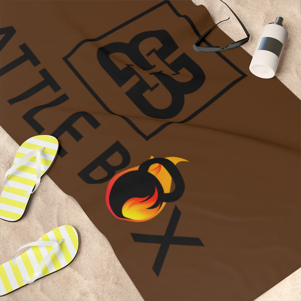 Brown Battle Box Gym Towel