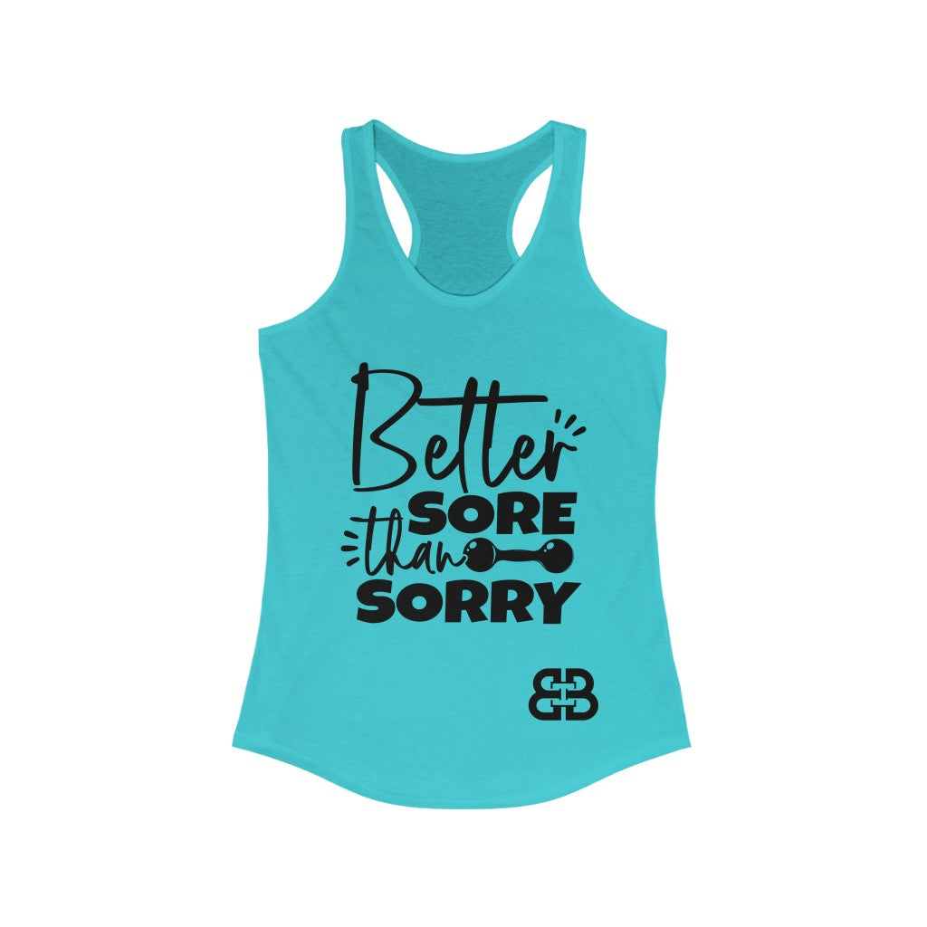 Women's Sore Than Sorry Battle Box Racerback Tank -2A