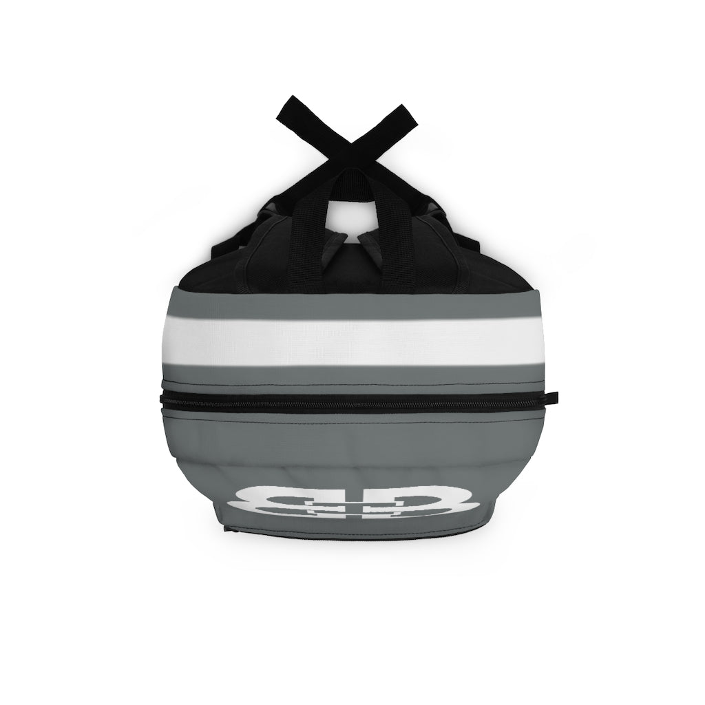 Battle Box Gym Fitness Gray Train Hard Backpack