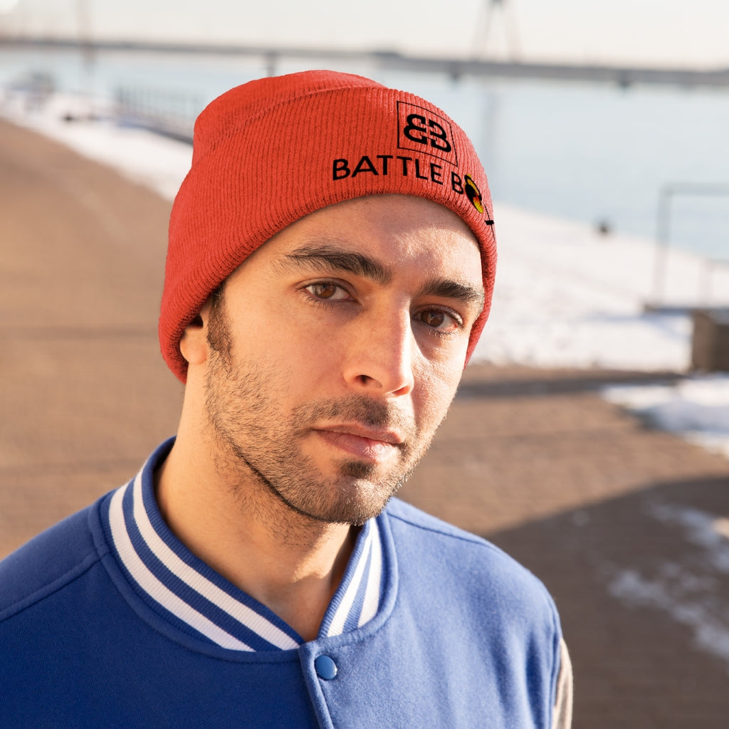 Battle Box [BB] Black Logo Unisex Knit Beanie
