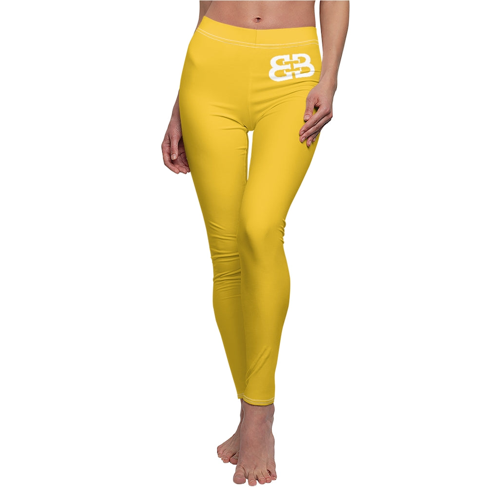 Battle Box Women's Yellow Casual Leggings