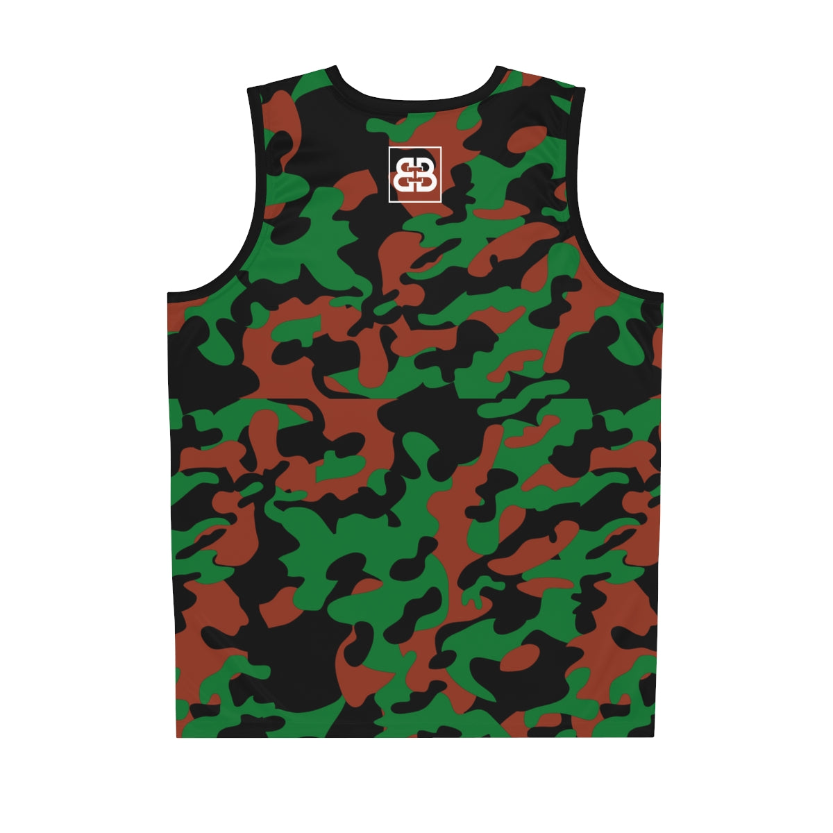 Battle Box Green Black Camo Basketball Jersey