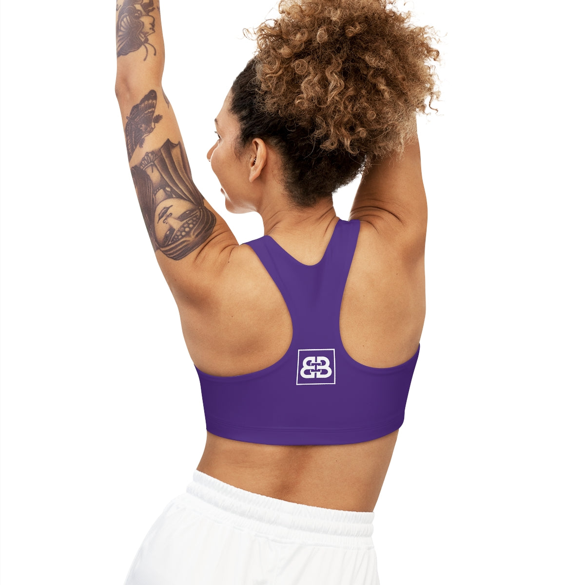 Battle Box BB Seamless Purple Sports Bra -7A