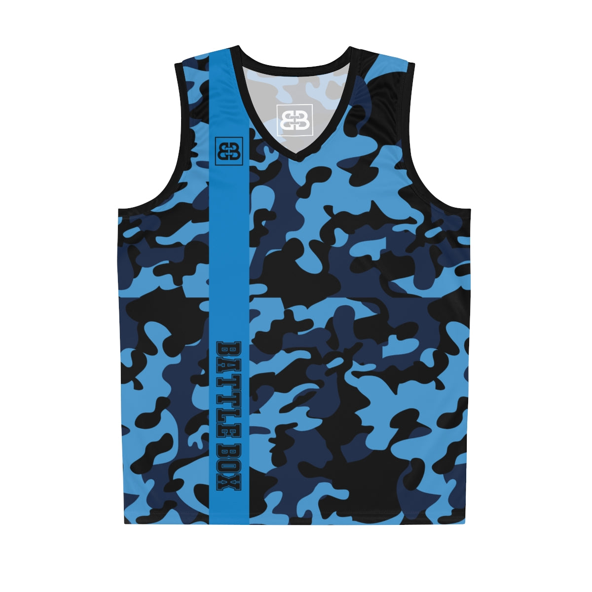 Battle Box Black Teal Basketball Jersey