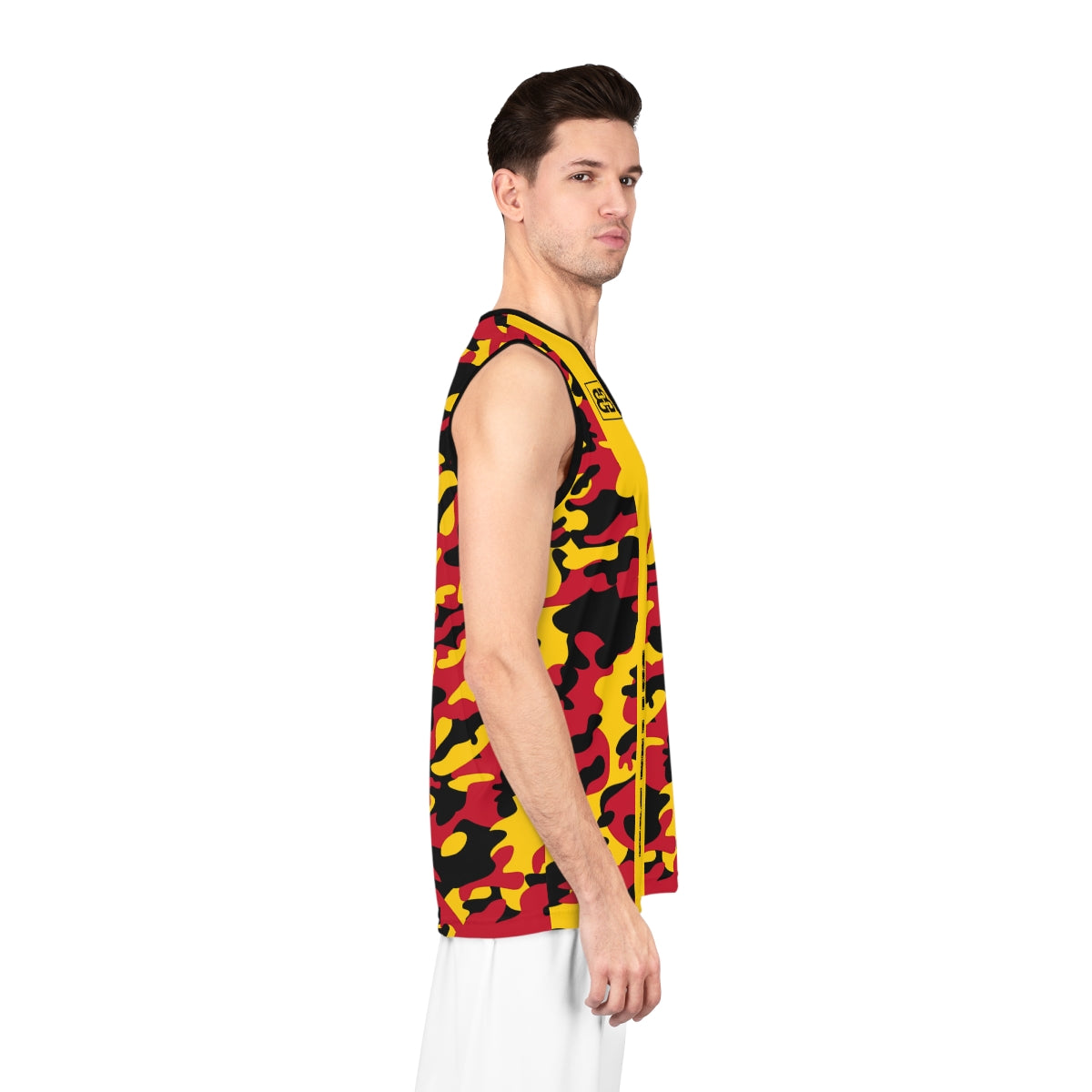 Battle Box Red Gold Basketball Jersey