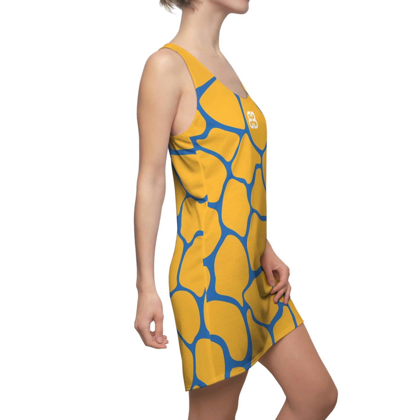 Battle Box Gold Blue Cobble Tunic Racerback Top-CB