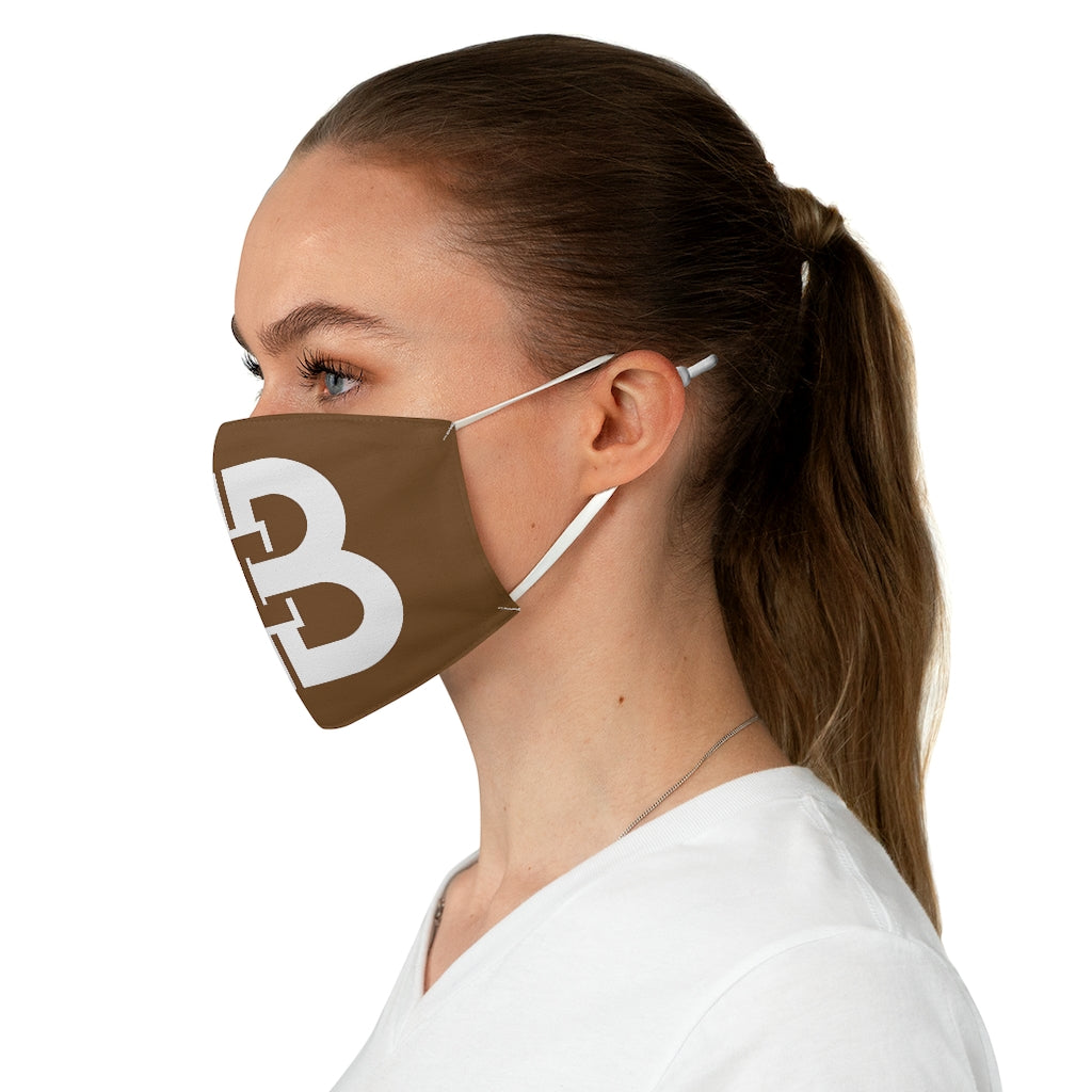 Brown Battle Box Fabric Face Mask