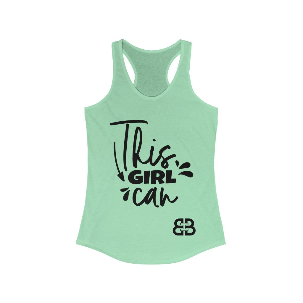 Women's This Girl Can Battle Box Racerback Tank -2A
