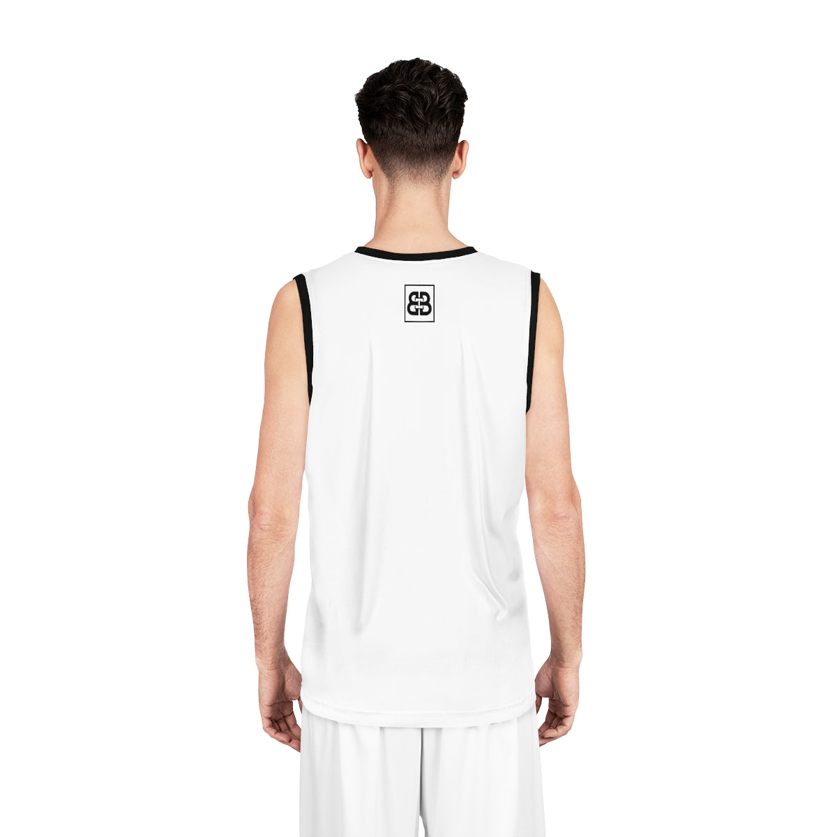 Battle Box Black White Basketball Jersey