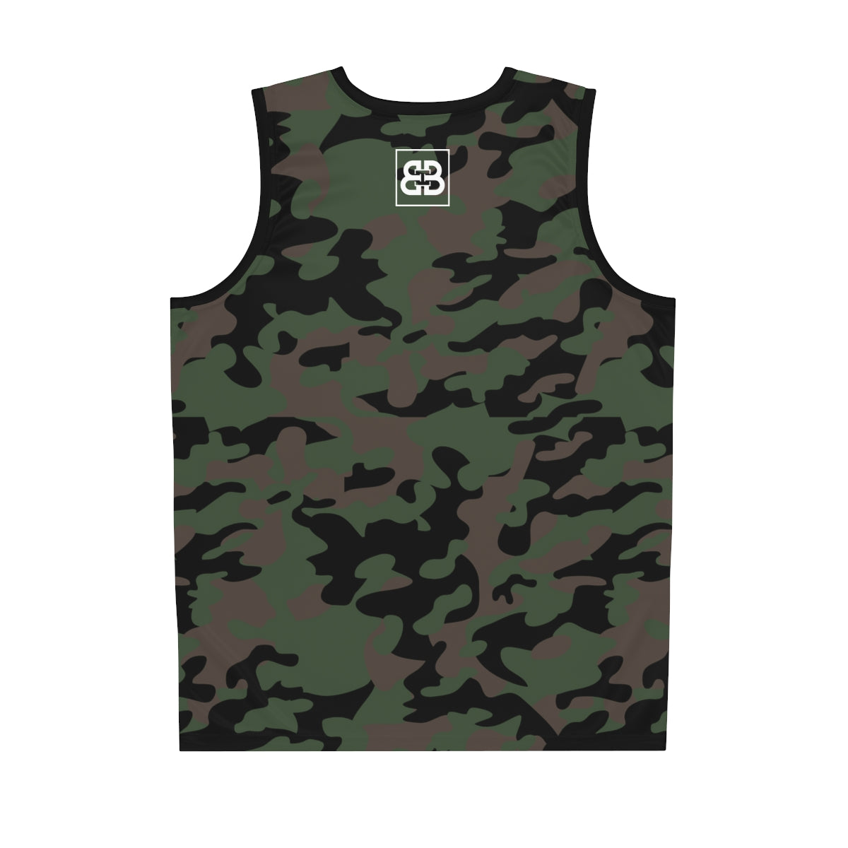 Battle Box Brown Green Camo Basketball Jersey
